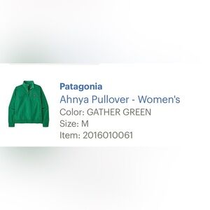 Patagonia Women's Ahnya Pullover Sweater